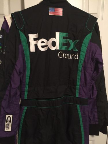 Denny Hamlin Fedex Ground JGR #11 Nascar Race Used Drivers Firesuit ...