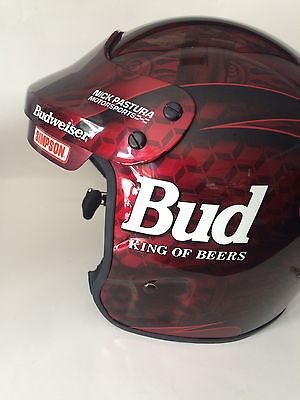 DALE EARNHARDT JR. ROOKIE YEAR CUP HELMET, SIMPSON OPEN FACE, BUD. NICK ...