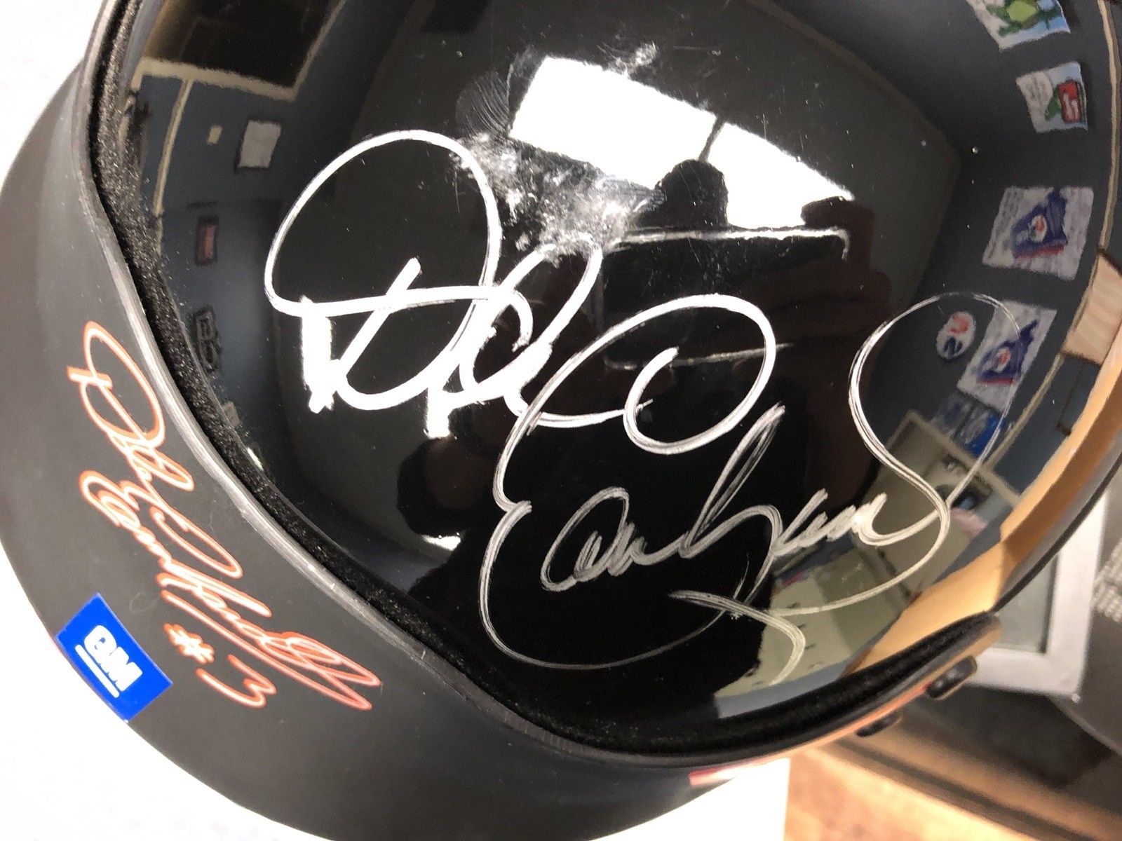Dale Earnhardt Sr Autograph/Signed Authentic RACE WORN helmet Coca Cola ...