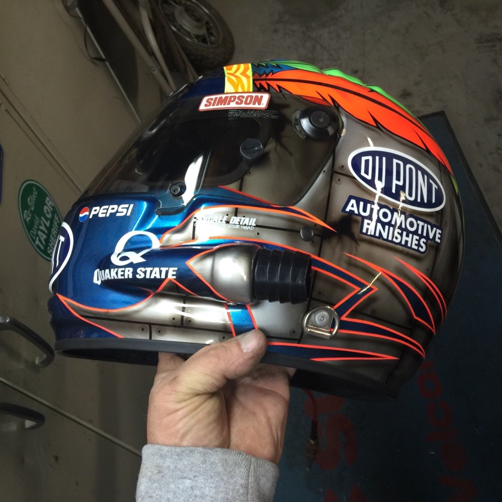 Jeff Gordon race worn helmet Race Used 360