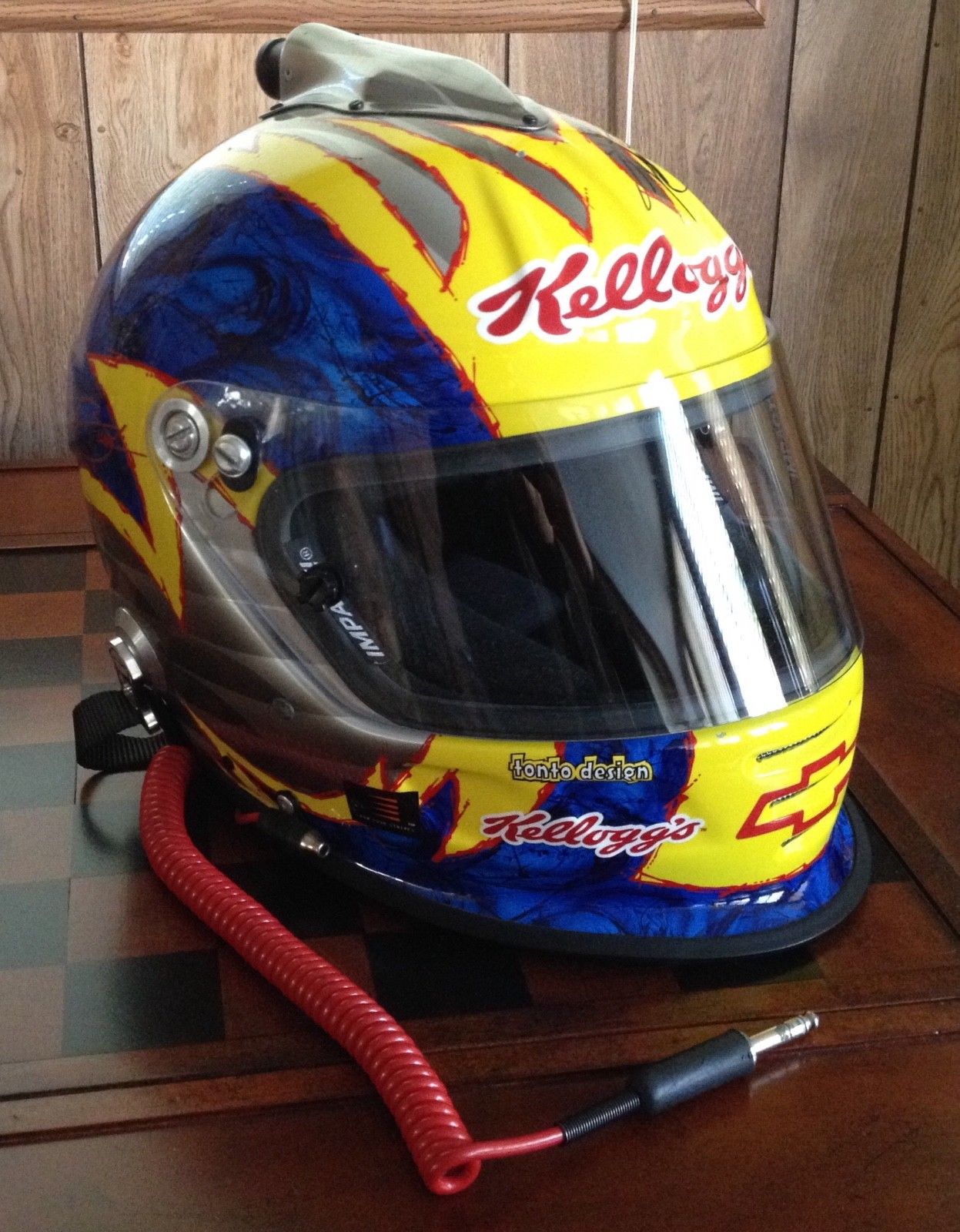 Kyle Busch 2005 Race Worn Used Rookie helmet Hendrick Motorsports