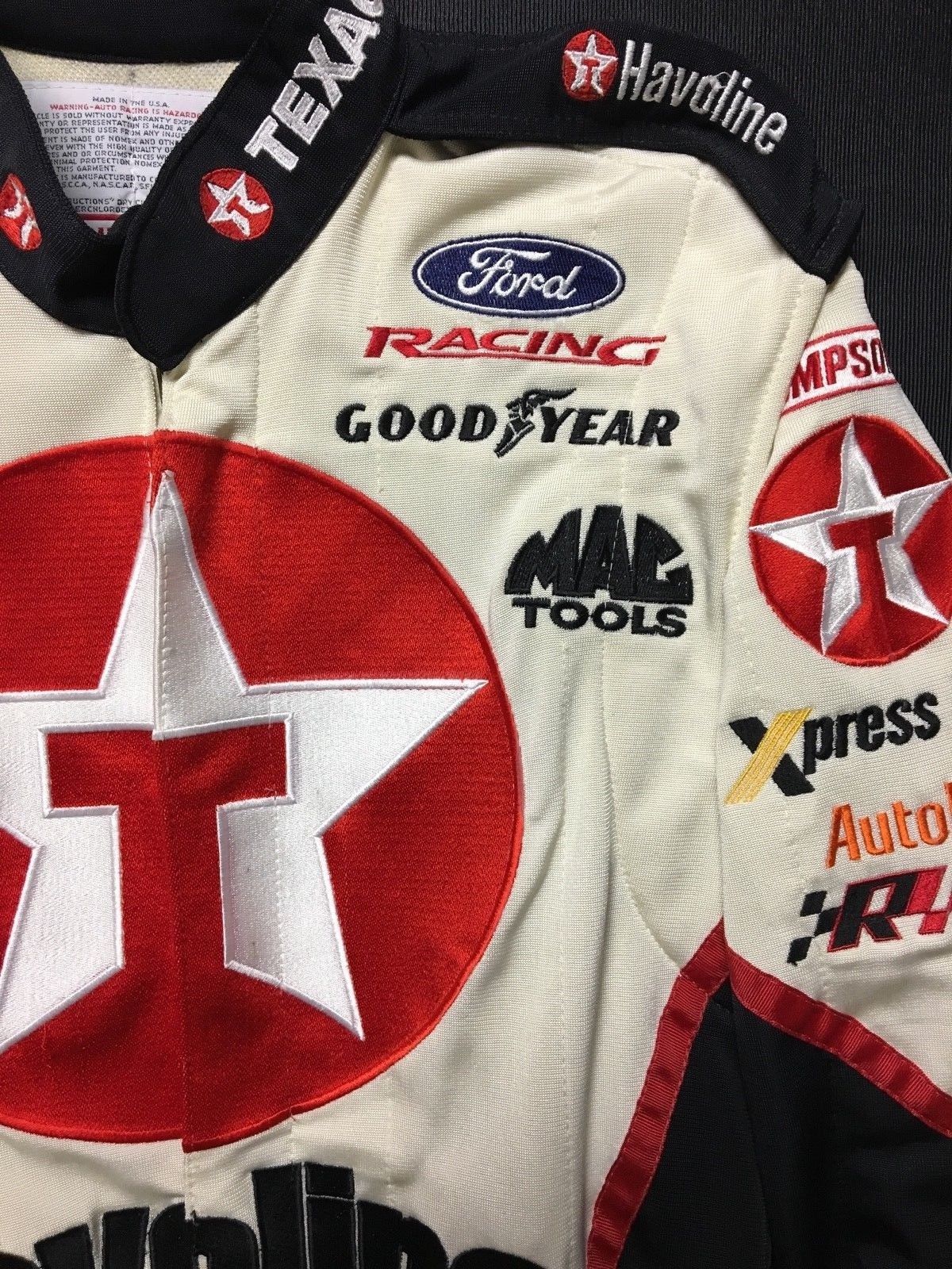 Nascar Ricky Rudd Helmet 2000 RICKY RUDD TEXACO HAVOLINE RYR #28 AUTHENTIC NASCAR RACE USED ...