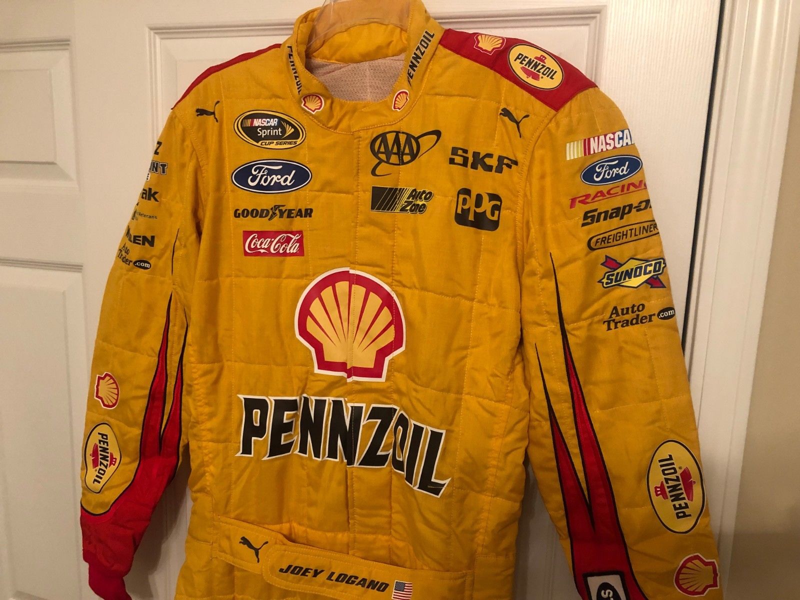 Joey Logano Driver Firesuit! NASCAR Champion! 100% Race Used ...