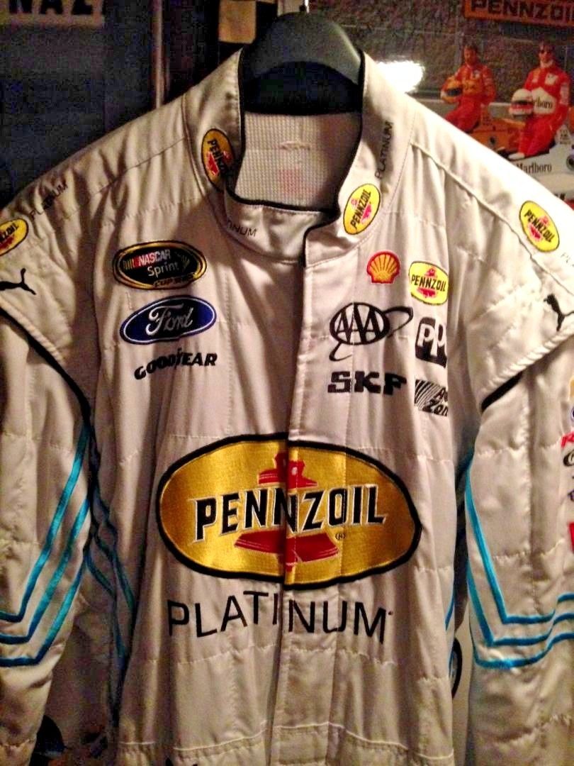 Penske Racing NASCAR Pennzoil **Joey Logano Race Worn Crew Suit** High ...