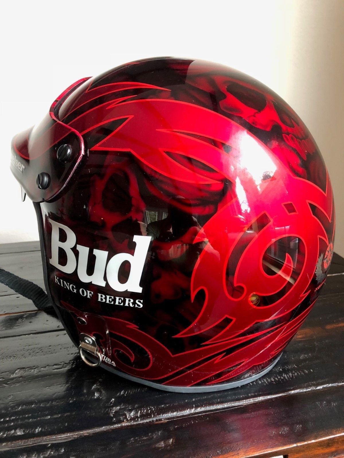 RARE DALE EARNHARDT JR, SIMPSON BUDWEISER RACING DRIVERS HELMET, BY ...