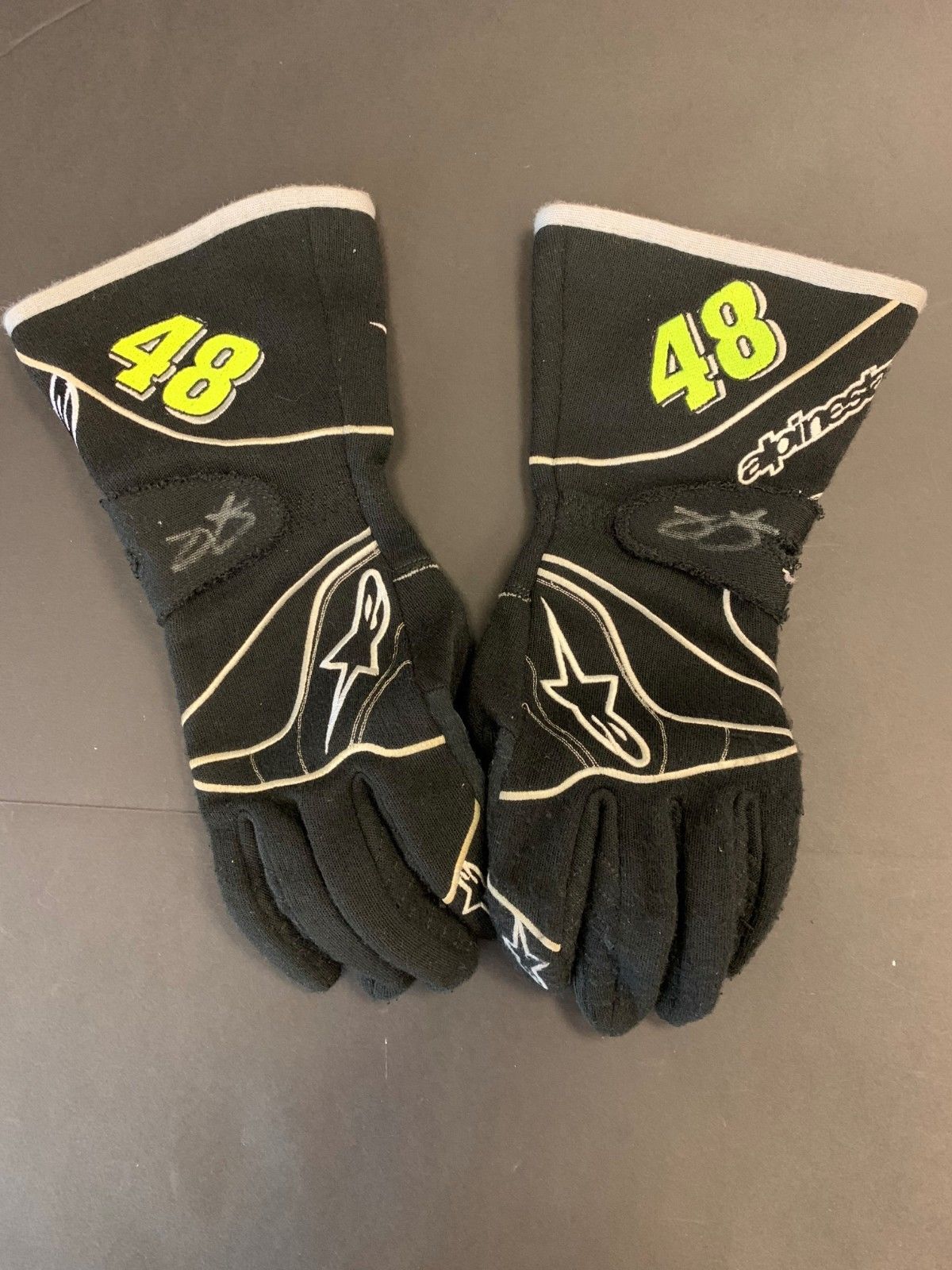 Jimmie Johnson Signed Racing Gloves - Race Used 360