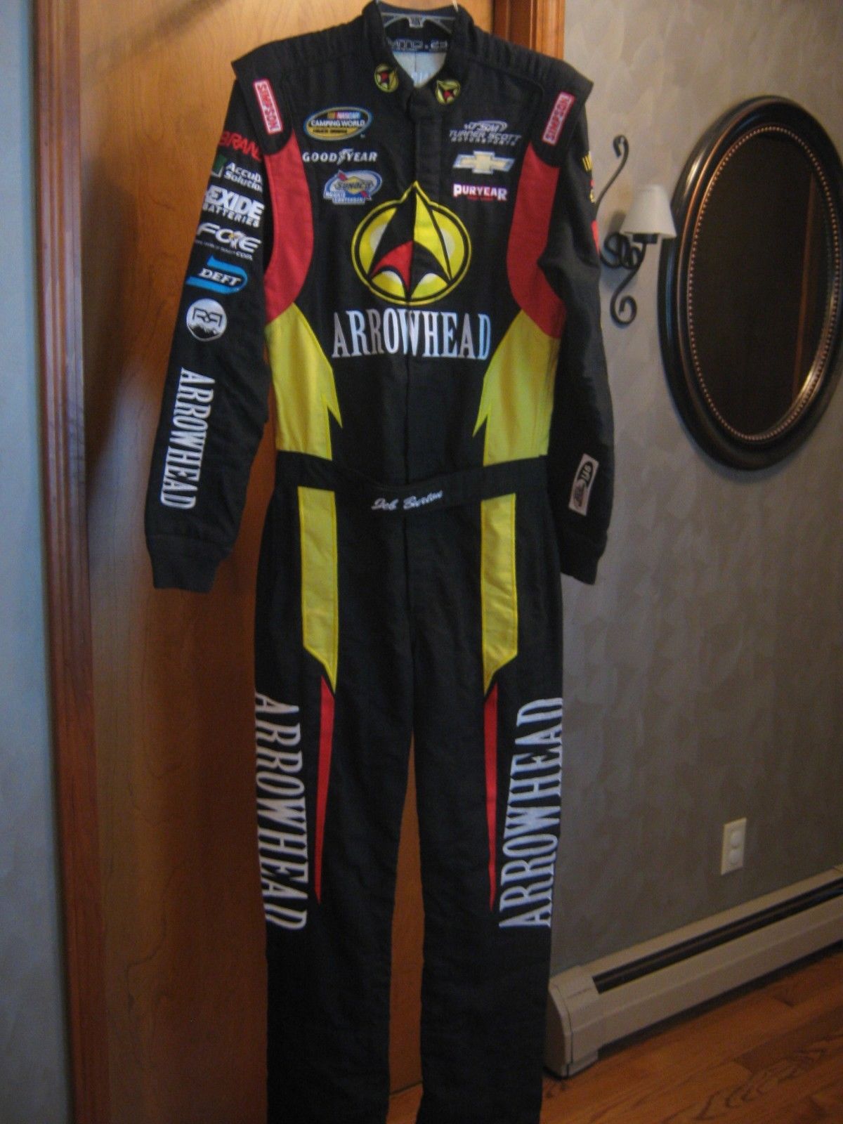 NASCAR driver suit Jeb Burton MTO 23 Race Used 360