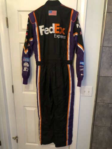 Nascar Race Used Drivers Fire Suit Uniform Denny Hamlin Joe Gibbs ...