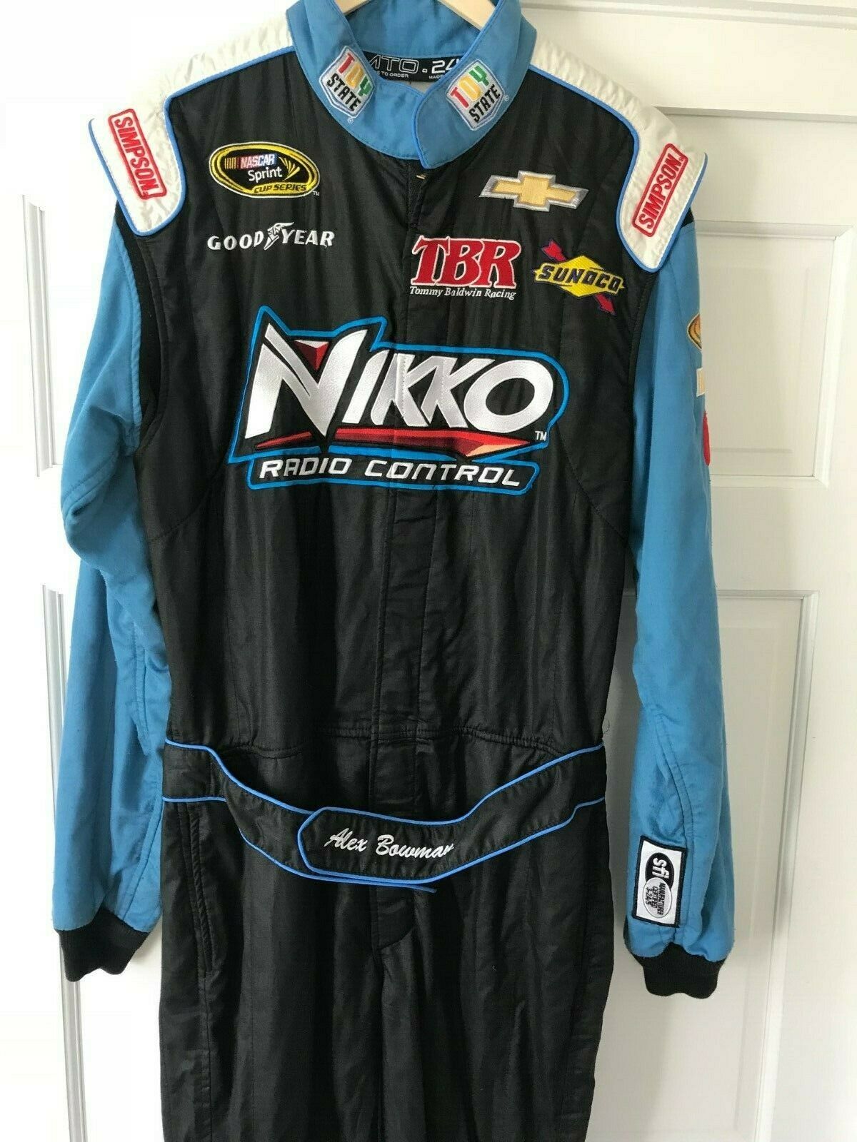 ALEX BOWMAN, RACE USED/WORN, 2015 SPRINT CUP DRIVERS SUIT , TOMMY ...