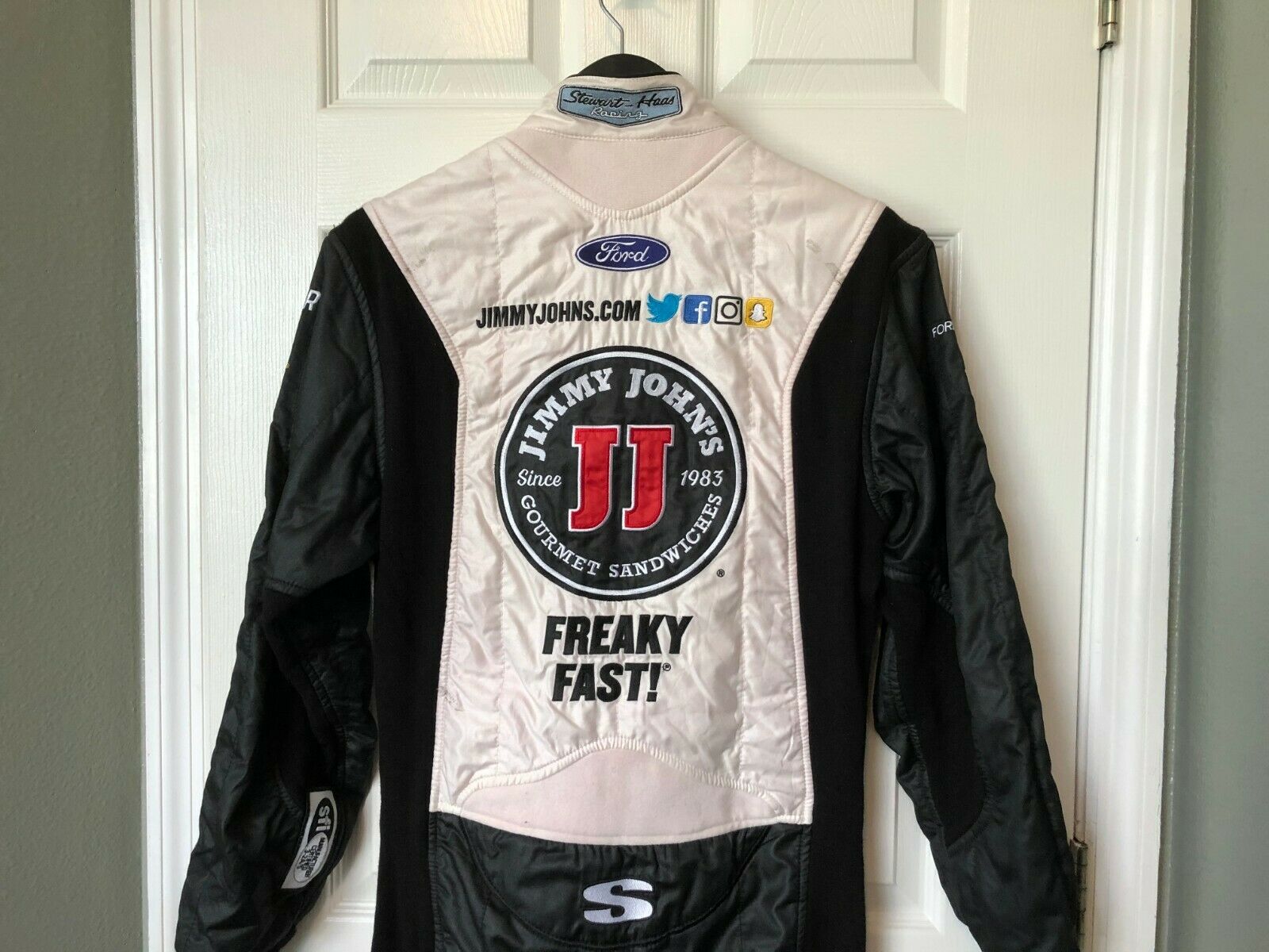 Kevin Harvick NASCAR Race Used Worn Drivers Fire Suit Jimmy Johns ...