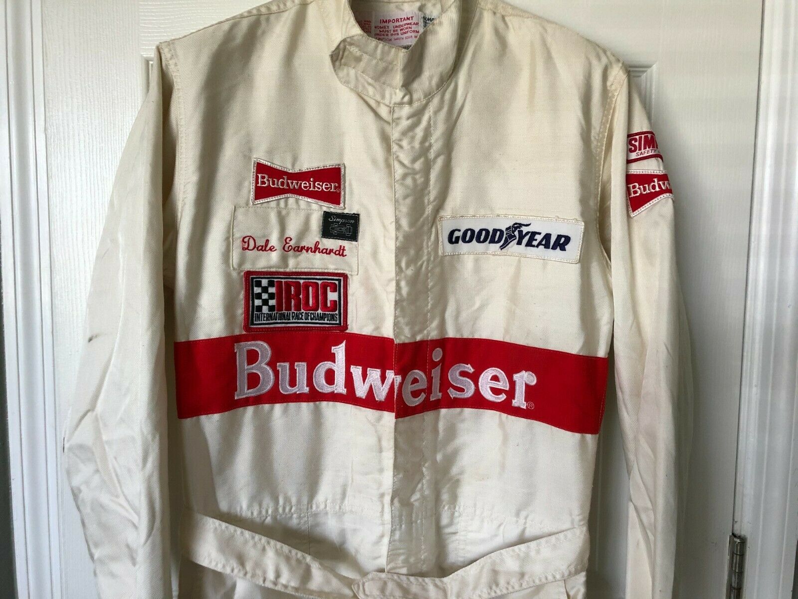 1987 Dale Earnhardt Sr Race Used Worn IROC Racing Drivers Fire Suit ...
