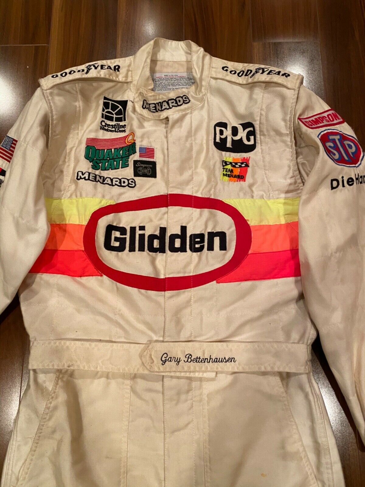 Gary Bettenhausen Race Used Worn Drivers suit Fire Suit Indy 500 ...
