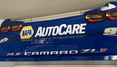 2021 NAPA AutoCare 9 Chase Elliott Rear Fascia Race Used Sheet Metal NASCAR HMS