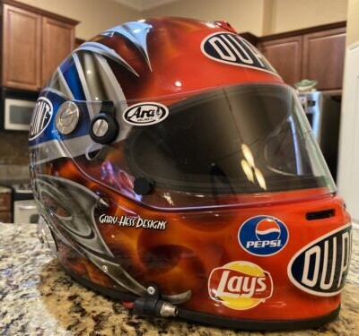 Jeff Gordon Dupont Autographed Replica Practice NASCAR Helmet 2005