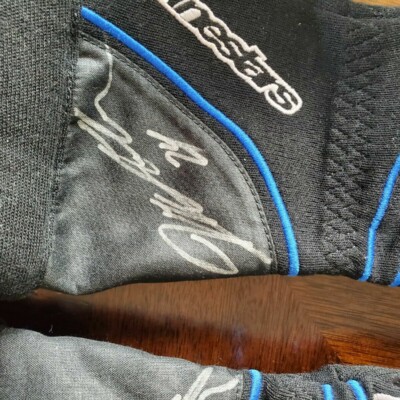 jeff gordon autographed racing gloves